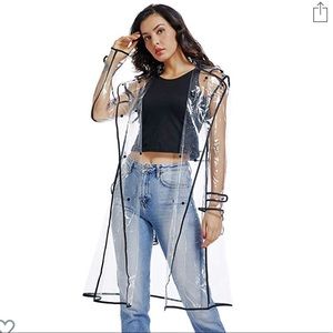 Clear rain jacket